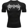 image:imageSOLY HUX Workout Shirts for Men Gothic Graphic Tees Short Sleeve Athletic T Shirt Running Gym TopsBlack Graphic