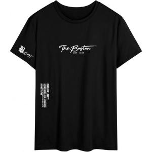 image:imageSOLY HUX Mens Summer Letter Graphic Tees Casual Short Sleeve Crew Neck T ShirtsBlack Letter