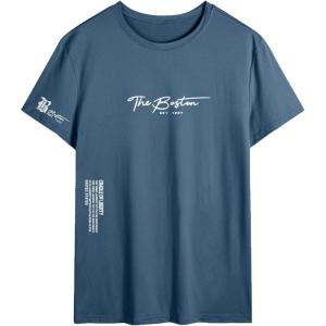 image:imageSOLY HUX Mens Summer Letter Graphic Tees Casual Short Sleeve Crew Neck T ShirtsBlue Letter