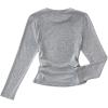 image:imageSOLY HUX Girls Bow Graphic Tees Y2k Ruched Long Sleeve Crew Neck T Shirt Cute Fall TopsLight Grey Bow