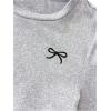 image:imageSOLY HUX Girls Bow Graphic Tees Y2k Ruched Long Sleeve Crew Neck T Shirt Cute Fall TopsLight Grey Bow