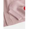 image:imageSOLY HUX Girls Cherry Graphic Open Front Crop Cardigan V Neck Long Sleeve Sweater Tops Fall ClothesLight Pink