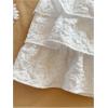 image:imageSOLY HUX Girls Ruffle Mini Skirt Elastic Waist Layered A Line Textured Summer SkirtsPlain White