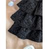 image:imageSOLY HUX Girls Ruffle Mini Skirt Elastic Waist Layered A Line Textured Summer SkirtsPure Black