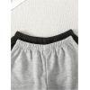 image:imageSOLY HUX Girls Summer Casual Sweat Shorts 2 Packs Elastic Waist Wide Leg Short Pants with PocketBlack and Grey