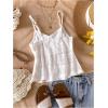 image:imageSOLY HUX Girls Summer Tank Top Spaghetti Strap Lace Bow Camisole Tops Cute Clothes for Teen GirlsPlain White
