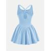image:imageSOLY HUX Girls Tennis Dresses Summer Sleeveless Workout Golf Mini Dress with Built in ShortsLight Blue