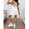 image:imageSOLY HUX Girls Tennis Dresses Summer Sleeveless Workout Golf Mini Dress with Built in ShortsPure White