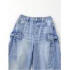 image:imageSOLY HUX Girls Wide Leg Jeans High Waisted Baggy Denim Pants Casual StreetwearBlue Bow