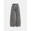image:imageSOLY HUX Girls Wide Leg Jeans High Waisted Baggy Denim Pants Casual StreetwearPure Light Grey