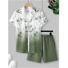 image:imageSOLY HUX Mens 2 Piece Outfits Button Down Short Sleeve Hawaiian Shirt and Shorts Set Summer Beach Vacation ClothesMulticolor
