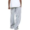 image:imageSOLY HUX Mens Baggy Sweatpants Letter Graphic Drawstring Elastic Waist Wide Leg Pants with PocketsLight Grey Letter
