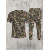 image:imageSOLY HUX Mens Camo Print Outfits Short Sleeve T Shirt and Jogger Pants Outdoor 2 Piece SetGreen Camo