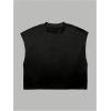 image:imageSOLY HUX Mens Cap Sleeve Tank Tops Crewneck Loose Casual Workout Gym Sleeveless Muscle Shirts for MenPure Black