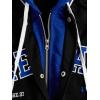 image:imageSOLY HUX Mens Casual 2 in 1 Hoodie Jackets Bomber Jacket Hooded Zipper Snap Long Sleeve Baseball JacketsBlack and Blue