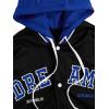 image:imageSOLY HUX Mens Casual 2 in 1 Hoodie Jackets Bomber Jacket Hooded Zipper Snap Long Sleeve Baseball JacketsBlack and Blue