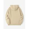 image:imageSOLY HUX Mens Drawstring Loose Hoodie Vintage Drop Shoulder Sweatshirt with Pockets StreetwearPure Apricot