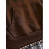 image:imageSOLY HUX Mens Drawstring Loose Hoodie Vintage Drop Shoulder Sweatshirt with Pockets StreetwearPure Brown