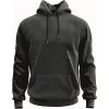 image:imageSOLY HUX Mens Drawstring Loose Hoodie Vintage Drop Shoulder Sweatshirt with Pockets StreetwearPure Dark Grey