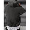 image:imageSOLY HUX Mens Drawstring Loose Hoodie Vintage Drop Shoulder Sweatshirt with Pockets StreetwearPure Dark Grey