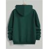 image:imageSOLY HUX Mens Drawstring Loose Hoodie Vintage Drop Shoulder Sweatshirt with Pockets StreetwearPure Green