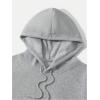 image:imageSOLY HUX Mens Drawstring Loose Hoodie Vintage Drop Shoulder Sweatshirt with Pockets StreetwearPure Grey