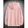 image:imageSOLY HUX Mens Drawstring Loose Hoodie Vintage Drop Shoulder Sweatshirt with Pockets StreetwearPure Pink