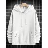 image:imageSOLY HUX Mens Drawstring Loose Hoodie Vintage Drop Shoulder Sweatshirt with Pockets StreetwearPure White