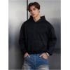 image:imageSOLY HUX Mens Glitter Hoodies Long Sleeve Hooded Sparkly Pullover Sweatshirt StreetwearPure Black