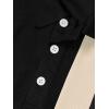 image:imageSOLY HUX Mens Golf Color Block Tennis Shirts Long Sleeve Collared Business TShirtBlack Colorblock