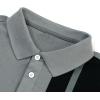 image:imageSOLY HUX Mens Golf Color Block Tennis Shirts Long Sleeve Collared Business TShirtGrey Colorblock