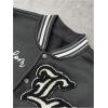 image:imageSOLY HUX Mens Letter Graphic Color Block Varsity Jacket Long Sleeve Y2k Streetwear Baseball JacketLight Grey Letter Graphic
