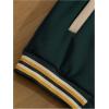 image:imageSOLY HUX Mens Letter Graphic Varsity Jacket Long Sleeve Button Up Patched Baseball Jacket StreetwearGreen Letter