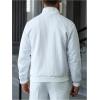 image:imageSOLY HUX Mens Quarter Zip Up Sweatshirts Mock Neck Pullover Hoodies Long Sleeve Cable Knit TopsPure White