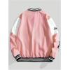 image:imageSOLY HUX Mens Racing Jacket Button Down Graphic Varsity Jackets Car Racing Jacket Men Motorcycle Outerwear StreetwearPink Multi