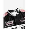 image:imageSOLY HUX Mens Racing Jacket Button Down Graphic Varsity Jackets Car Racing Jacket Men Motorcycle Outerwear StreetwearPink Multi