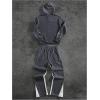image:imageSOLY HUX Mens Sweatsuit 2 Piece Outfits Letter Graphic Zip Up Long Sleeve Hoodie Sweatshirt and Sweatpants Tracksuit SetGrey Letter