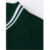 image:imageSOLY HUX Mens Varsity Jacket Color Block Letter Graphic Long Sleeve Baseball Jacket Bomber CoatGreen Letter Graphic