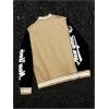 image:imageSOLY HUX Mens Varsity Jacket Color Block Letter Graphic Long Sleeve Baseball Jacket Bomber CoatMulticolor Letter Graphic