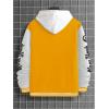 image:imageSOLY HUX Mens Varsity Jacket Color Block Letter Graphic Long Sleeve Baseball Jacket Bomber CoatYellow Letter Graphic