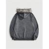 image:imageSOLY HUX Mens Y2k Grunge Zip Up Hoodie Sweatshirts Gothic Fur Hooded Jacket StreetwearGrey Graphic