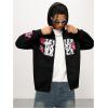 image:imageSOLY HUX Mens Y2k Hoodies Zip Up Graphic Long Sleeve Hooded Sweatshirt Jacket Hip Hop Outfit StreetwearBlack Graphic