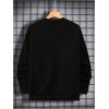 image:imageSOLY HUX Sweatshirts for Men Animal Graphic Crew Neck Drop Shoulder Long Sleeve Pullover TopsBlack Leopard