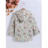 image:imageSOLY HUX Toddler Girls Floral Print Fleece Lined Hooded Jacket Button Down Outerwear Coat Fall Winter ClothesGrey Floral