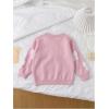 image:imageSOLY HUX Toddler Girls Long Sleeve Sweaters Cute Bow Crew Neck Trendy Fall Sweater Pullover TopsPink Bow