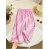 image:imageSOLY HUX Toddler Girls Plaid Gingham Pants Elastic High Waisted Wide Leg Baggy Pants Casual TrousersPink Plaid