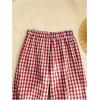 image:imageSOLY HUX Toddler Girls Plaid Gingham Pants Elastic High Waisted Wide Leg Baggy Pants Casual TrousersRed Plaid