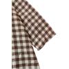 image:imageSOLY HUX Toddler Girls Plaid Gingham Smocked Dress Cute Doll Collar Long Sleeve Babydoll Fall DressesBrown Plaid