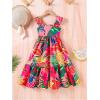 image:imageSOLY HUX Toddler Girls Summer Dress Floral Print Square Neck Sleeveless Flowy Maxi Long DressesMulti Floral