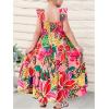 image:imageSOLY HUX Toddler Girls Summer Dress Floral Print Square Neck Sleeveless Flowy Maxi Long DressesMulti Floral